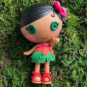 RETRO LALALOOPSY littles Kiwi Tiki Wiki doll 7” tall, 2011 ADORABLE Hula dancer